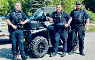 Cst Baxter Cst Walker and Sgt Scott at a Touch a Truck event