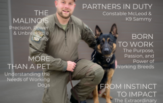 Cst. McvLeod and K9 Sammy